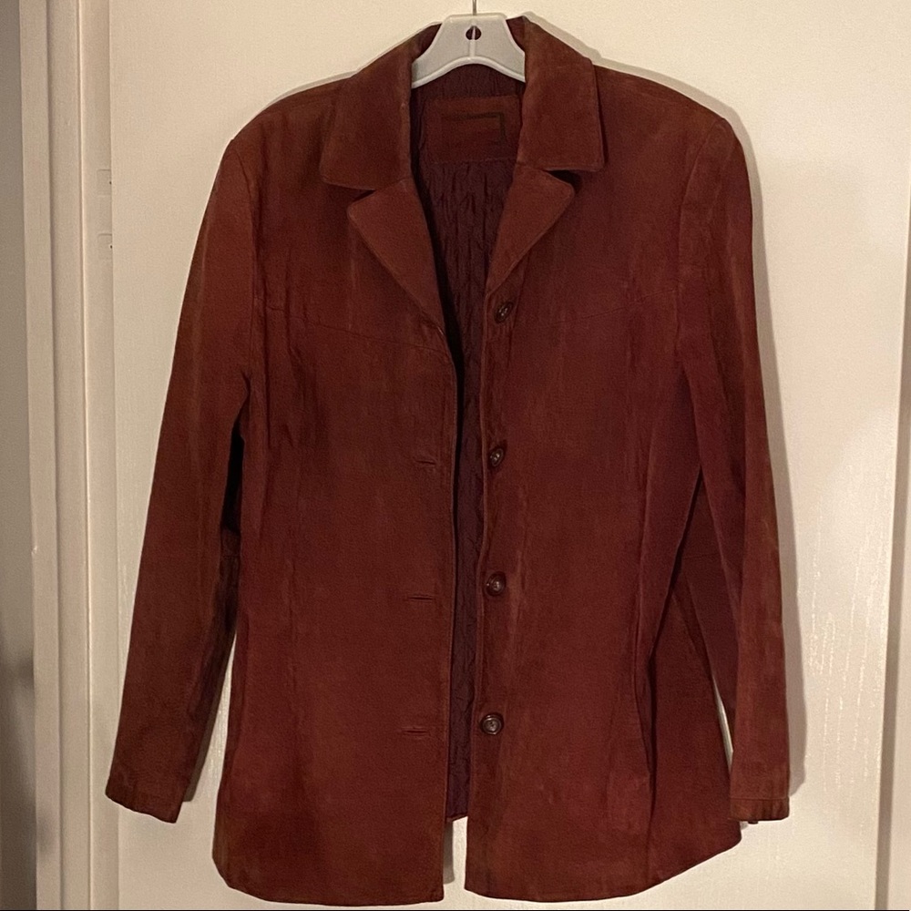 vintage Cranberry Suede coat - women’s L